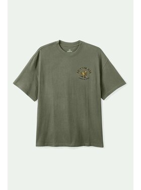 Brixton Brixton Bauer Hw Relaxed Tee (Mens) | Olive Surplus Classic Wash