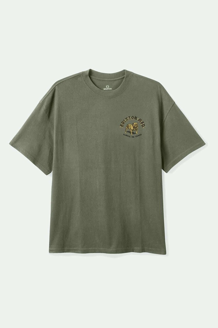 Brixton Brixton Bauer Hw Relaxed Tee (Mens) | Olive Surplus Classic Wash