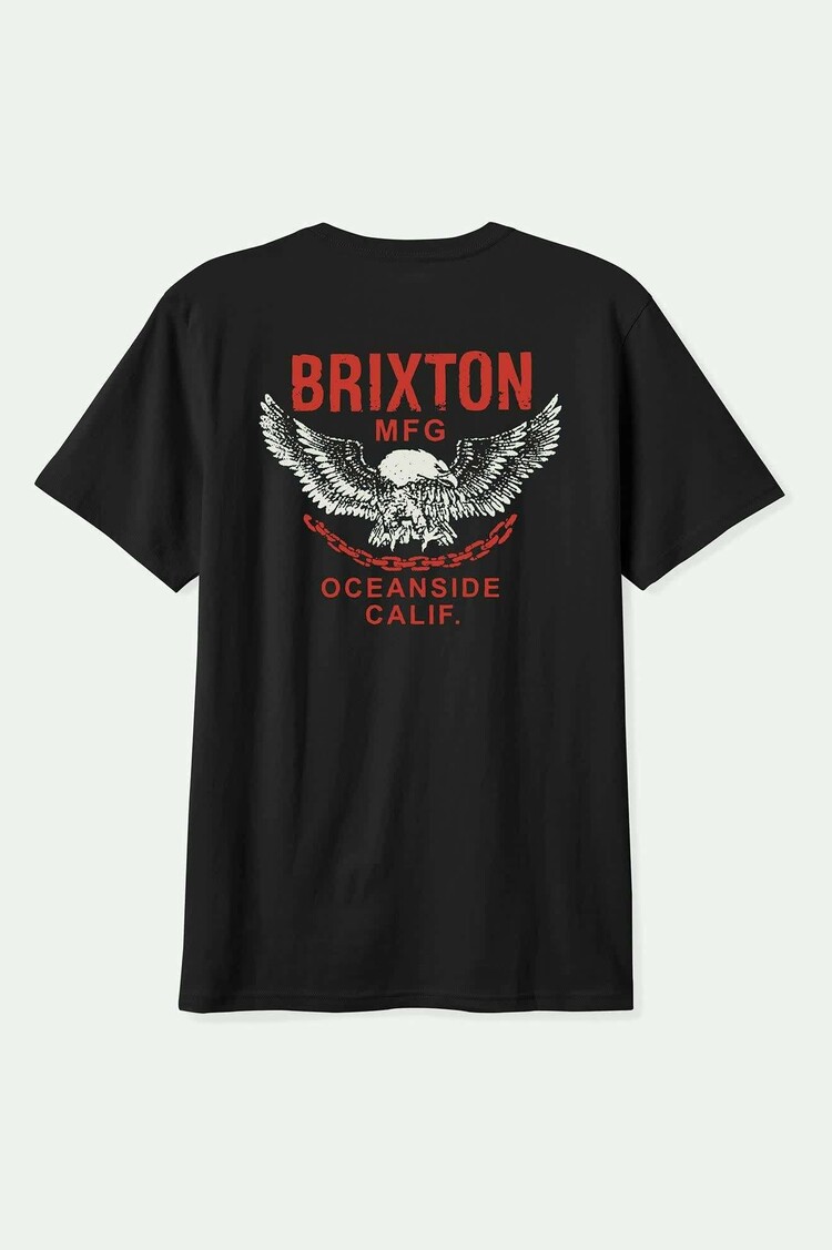 Brixton Brixton Waller S/S Stt (Mens) | Black Worn Wash