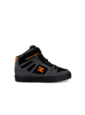 DC Dc Pure Hi Top Ev (Youth) | Grey/Black/Orange