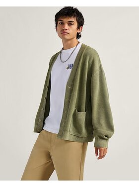 Vans Vans Bayview Acid Wash Cardigan Sweater (Mens) | Bay Leaf