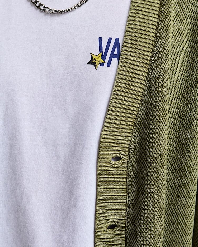 Vans Vans Bayview Acid Wash Cardigan Sweater (Mens) | Bay Leaf