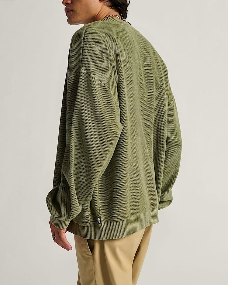 Vans Vans Bayview Acid Wash Cardigan Sweater (Mens) | Bay Leaf