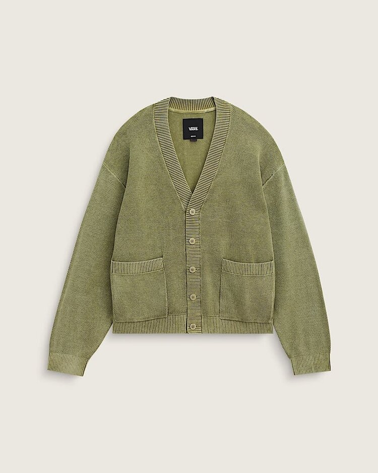 Vans Vans Bayview Acid Wash Cardigan Sweater (Mens) | Bay Leaf