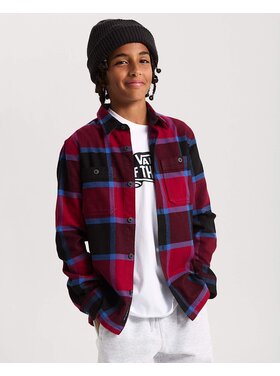 Vans Vans Larkspur Plaid Flannel (Youth) | Bordeaux/Black