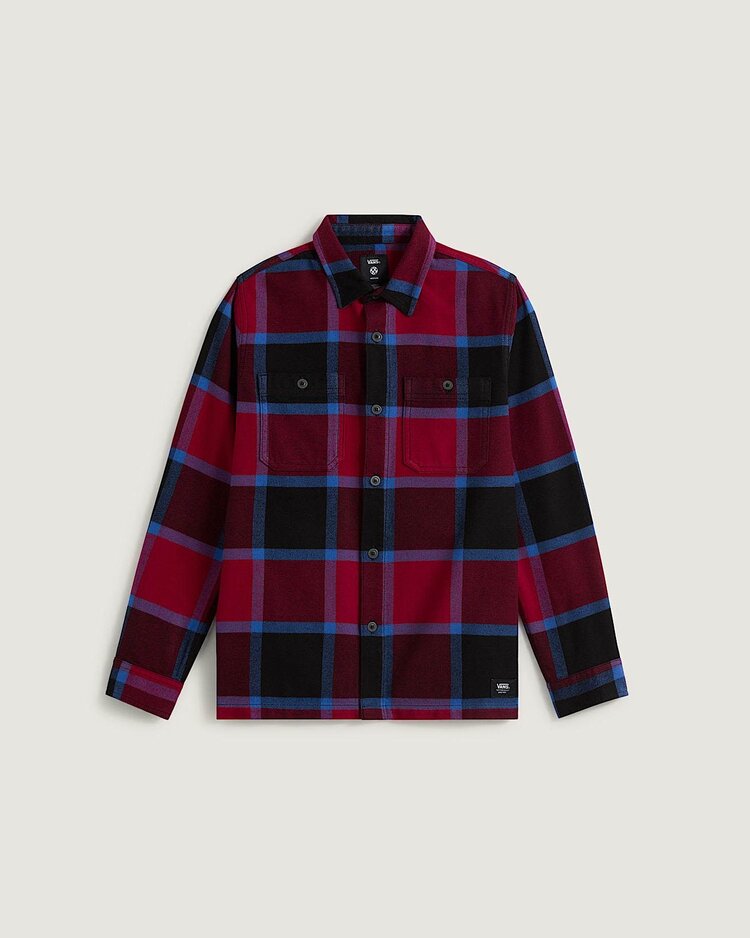 Vans Vans Larkspur Plaid Flannel (Youth) | Bordeaux/Black