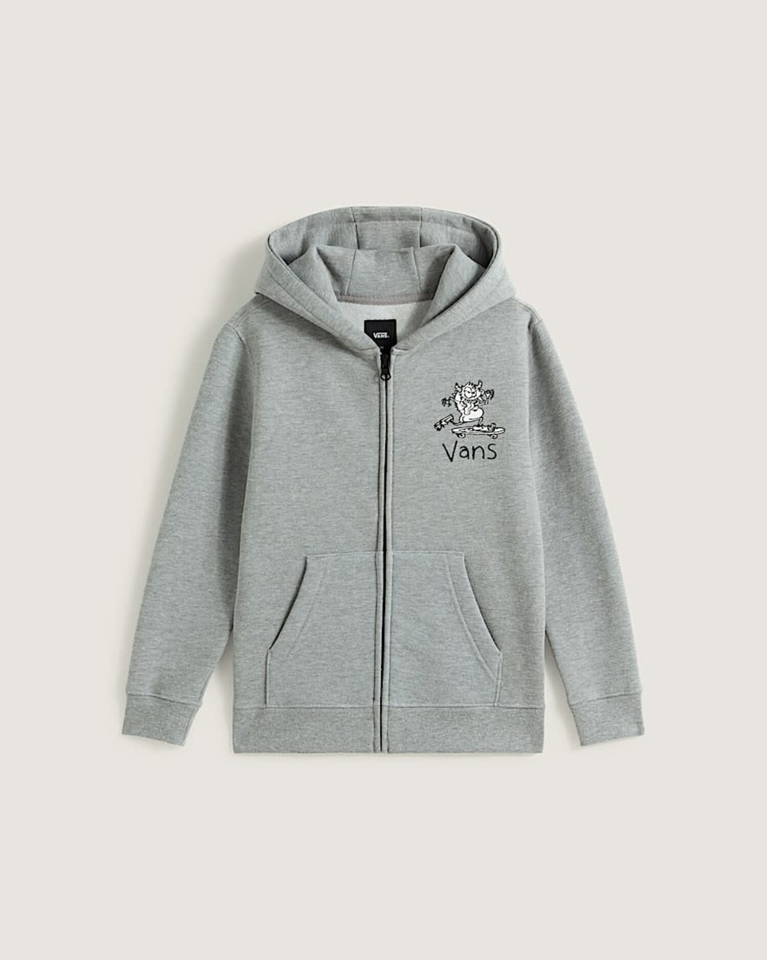 Vans Sk8 Posse Full Zip (Youth) | Cement Heather - The Drop Rideshop
