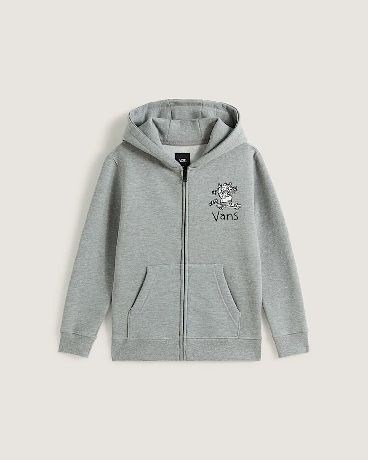 Vans Vans Sk8 Posse Full Zip (Youth) | Cement Heather