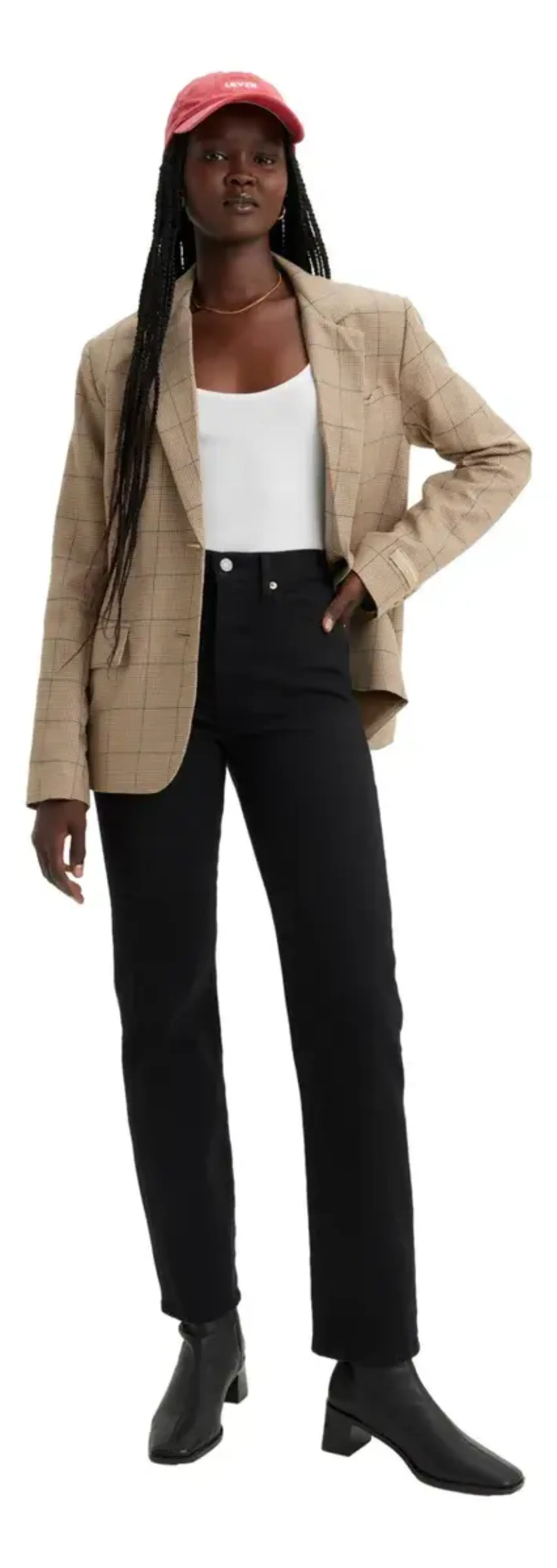 Levis Wedgie Straight (Womens) | Flash Black - The Drop Rideshop