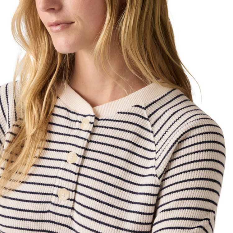 Levis Levis Lassen Henley Jane Stripe (Womens) | Gardenia Strip