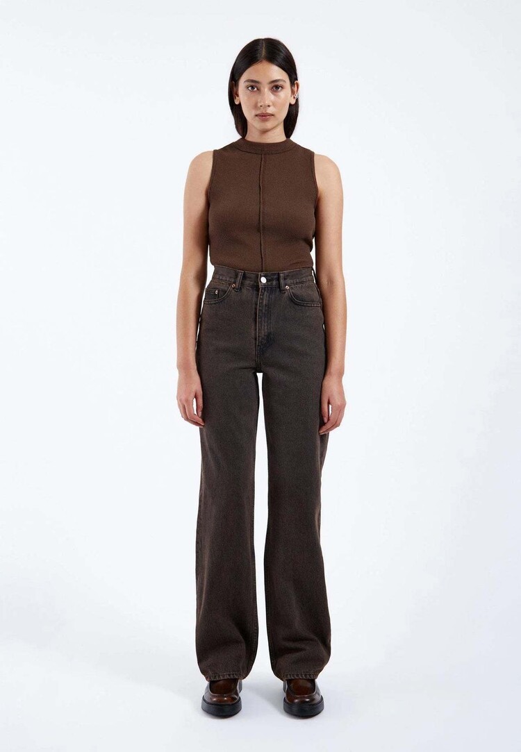 Dr Denim Dr. Denim Echo Denim (Womens) | Tar Jet Brown