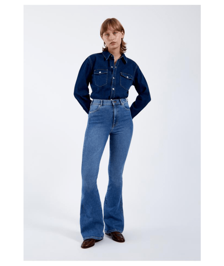 Dr Denim Dr. Denim Moxy Flare Denim (Womens) | Cape Sky Shade