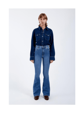 Dr Denim Dr. Denim Moxy Flare Denim (Womens) | Cape Sky Shade