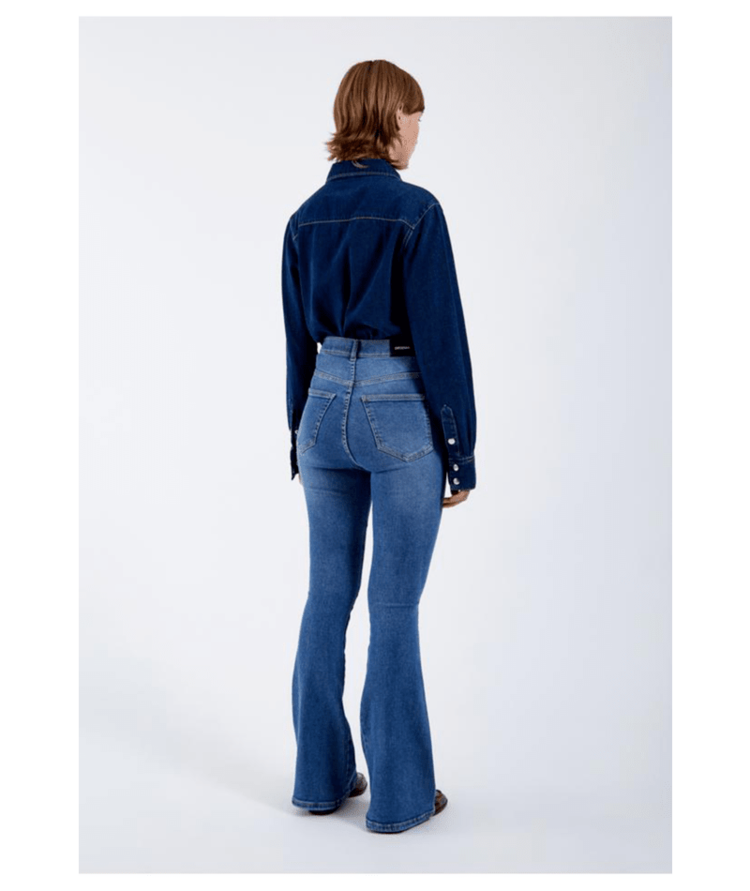 Dr Denim Dr. Denim Moxy Flare Denim (Womens) | Cape Sky Shade