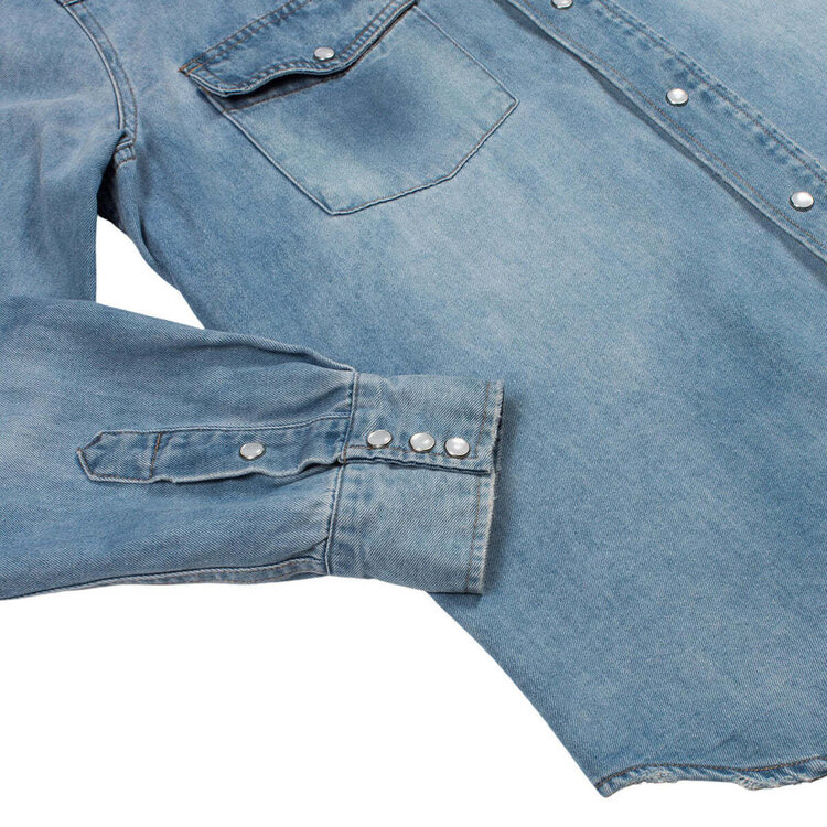 Sendero Sendero The Wyatt Pearl Snap Shirt (Mens) | Vintage Denim