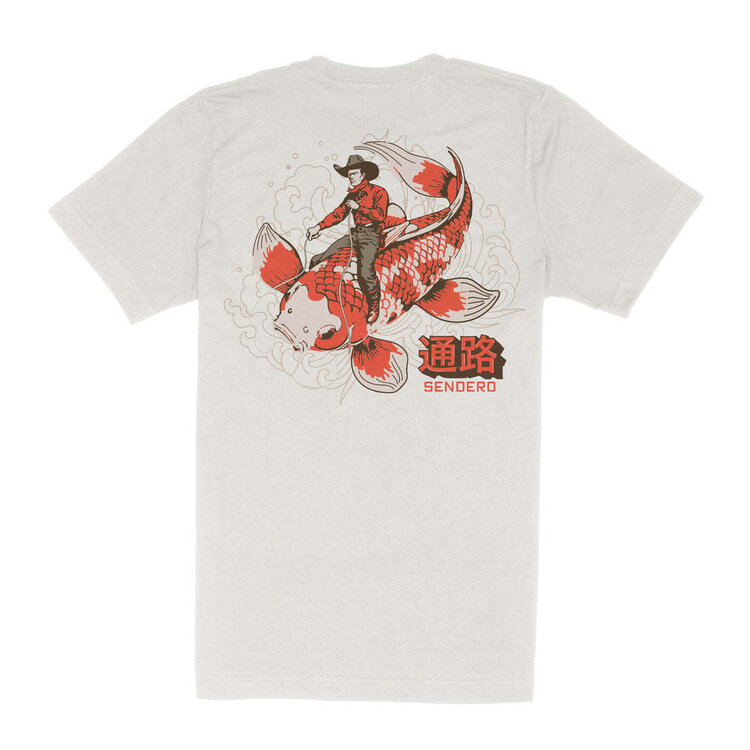 Sendero Sendero Koi Bronc T-Shirt (Mens) | Vintage White