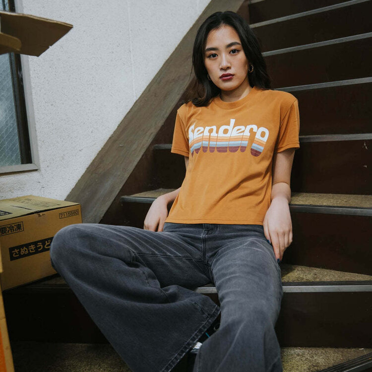 Sendero Sendero Retro Logo Crop Tee (Womens) | Meerkat