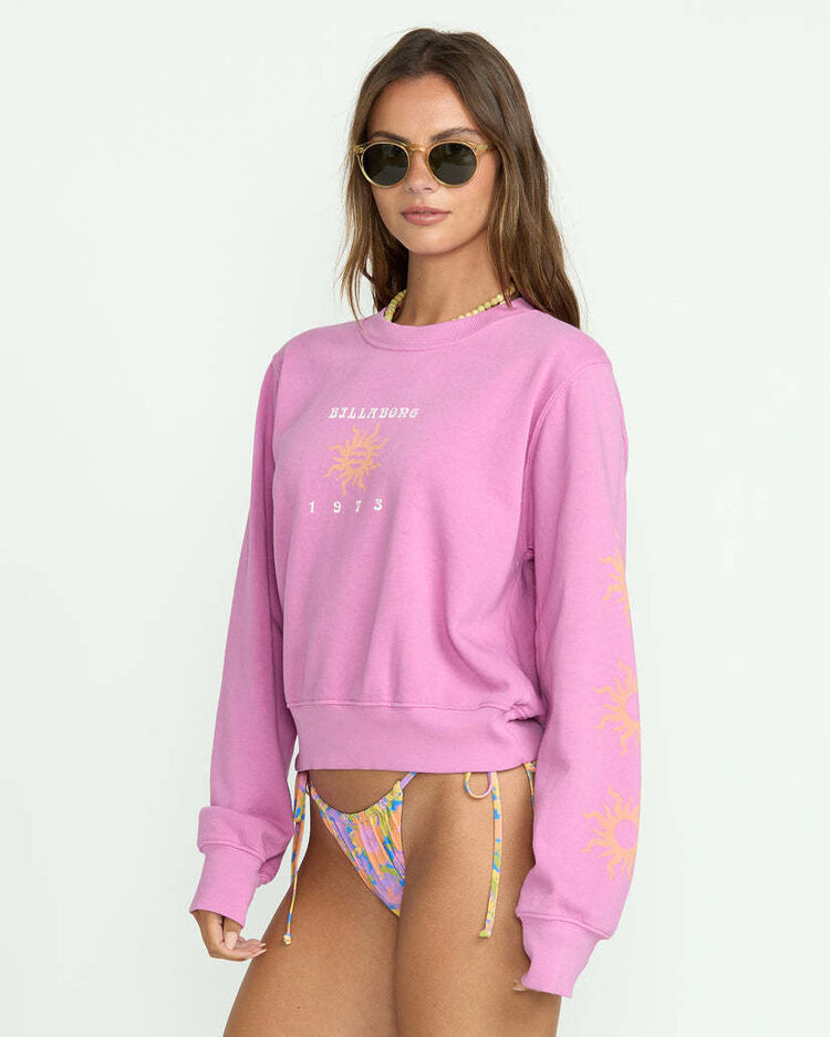Billabong Billabong From Paradise Crew Flc (Womens) | Rose