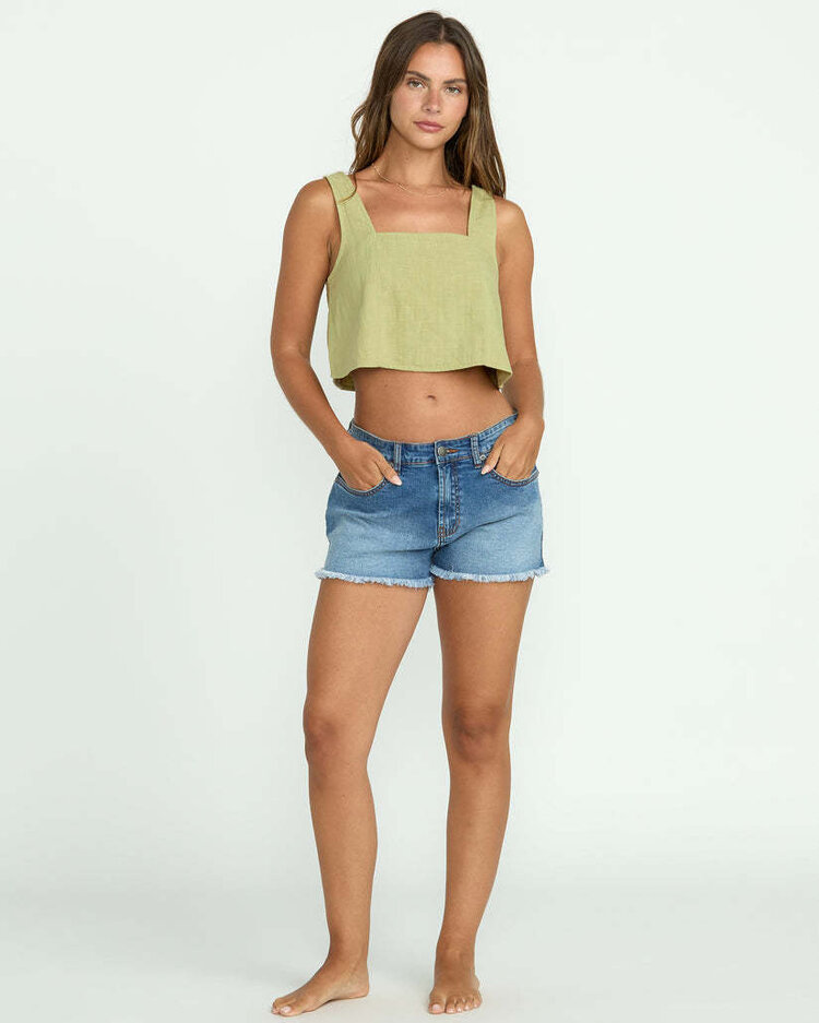 Billabong Billabong Open Skies Wvn Tnk (Womens) | Avocado