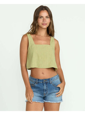 Billabong Billabong Open Skies Wvn Tnk (Womens) | Avocado