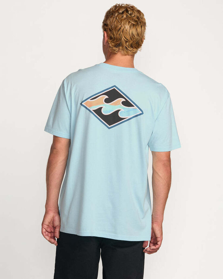 Billabong Billabong Crayon Wave Premium Ss (Mens) | Crown Blue