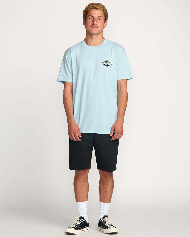 Billabong Billabong Crayon Wave Premium Ss (Mens) | Crown Blue