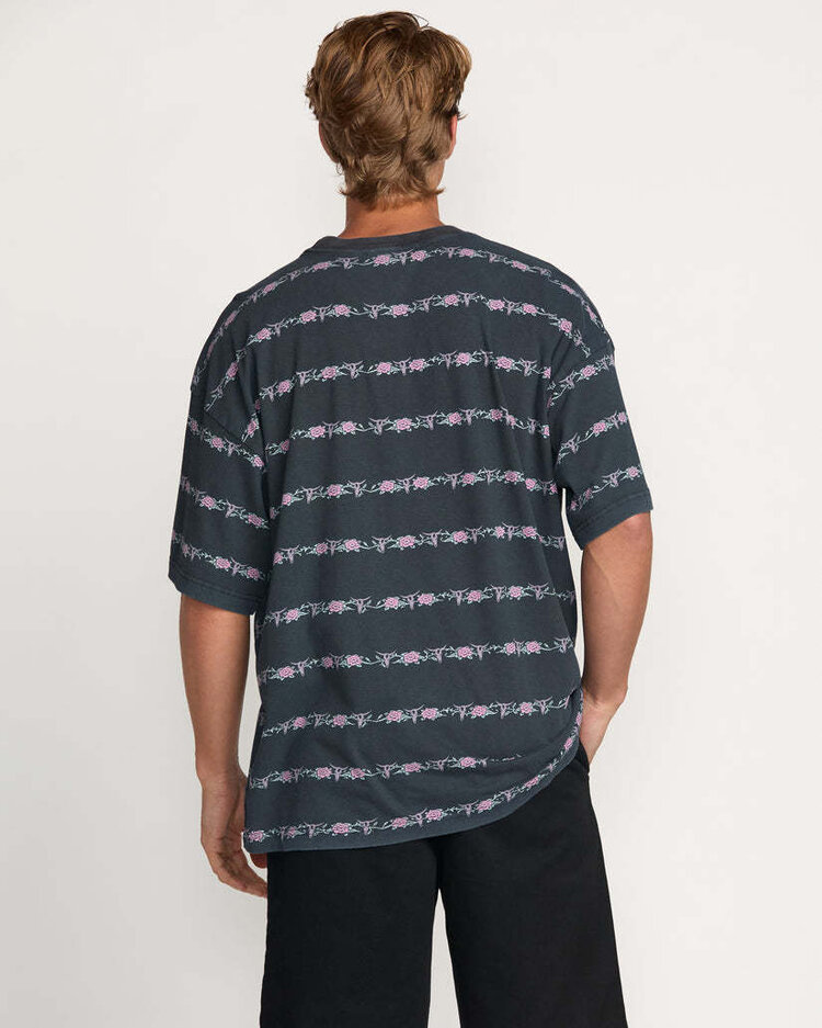 Billabong Billabong Raging Bull Stripe Ss (Mens) | Washed Black