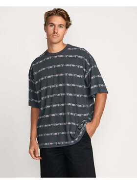 Billabong Billabong Raging Bull Stripe Ss (Mens) | Washed Black