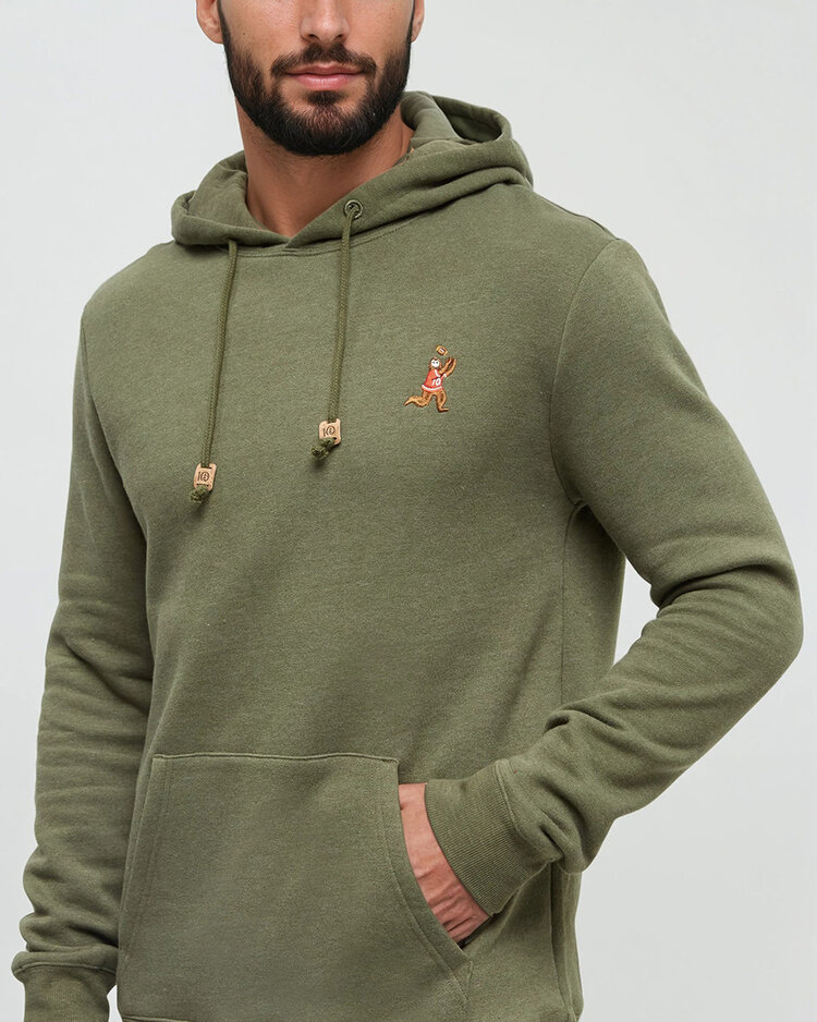 Tentree Tentree Sasquatch Hoodie (Mens) | Deep Olive Htr/Football