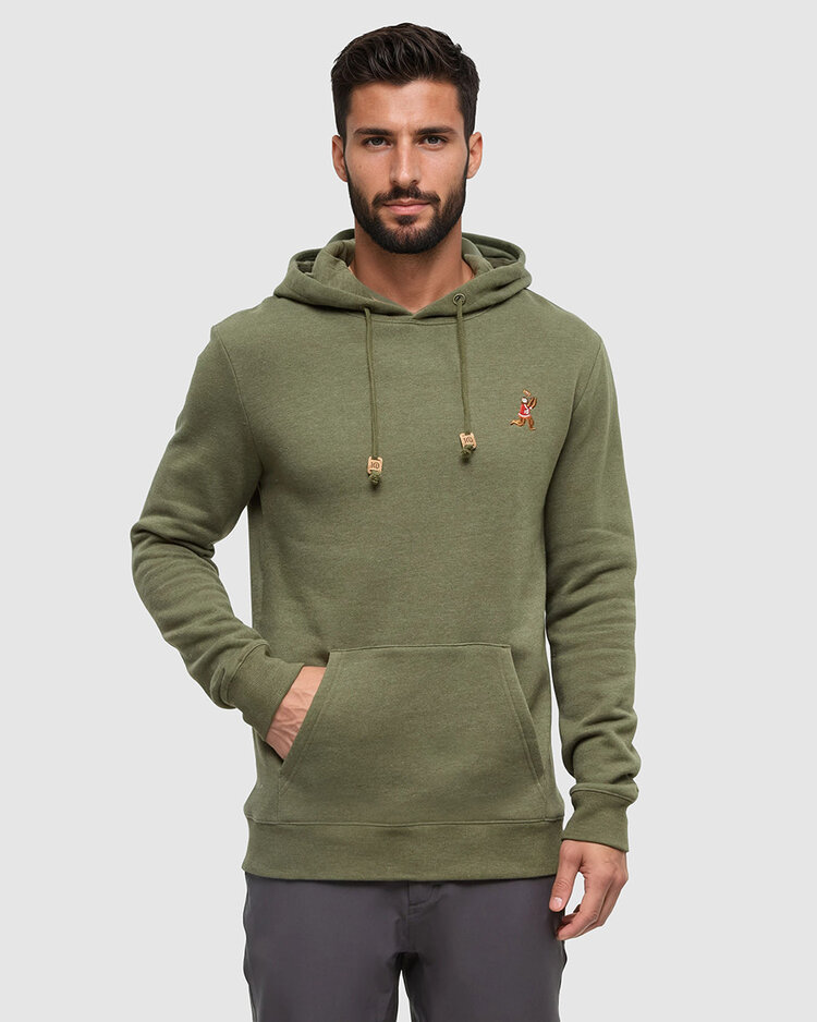 Tentree Tentree Sasquatch Hoodie (Mens) | Deep Olive Htr/Football