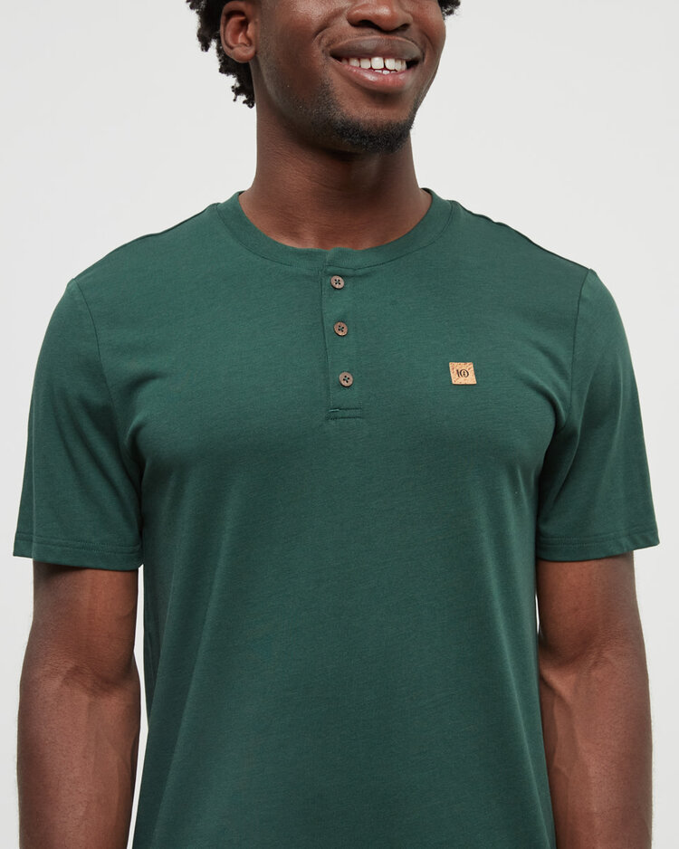 Tentree Tentree Baker Henley (Mens) | Forest Pine