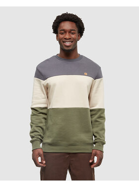 Tentree Tentree Blocked Reynard Crew (Mens) | Graphite/Oak/Deep Olive