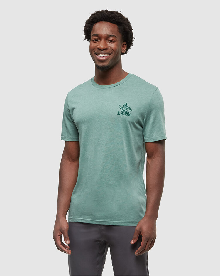 Tentree Tentree Have You Seen Hit-Shirt (Mens) | Jade Htr/Forest Pine