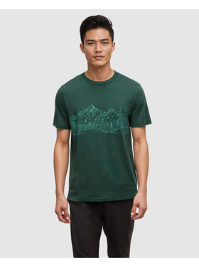 Tentree Tentree Mountain Scenic Tee (Mens) | Forest Pine/Jade