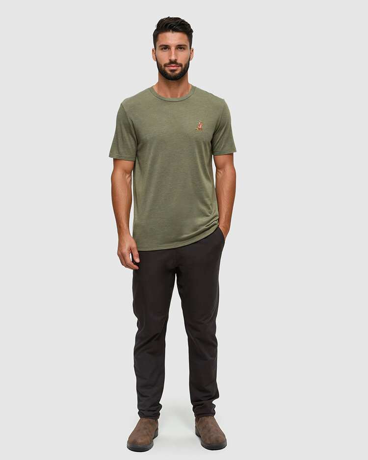 Tentree Tentree Sasquatch Tee (Mens) | Deep Olive Htr/Football