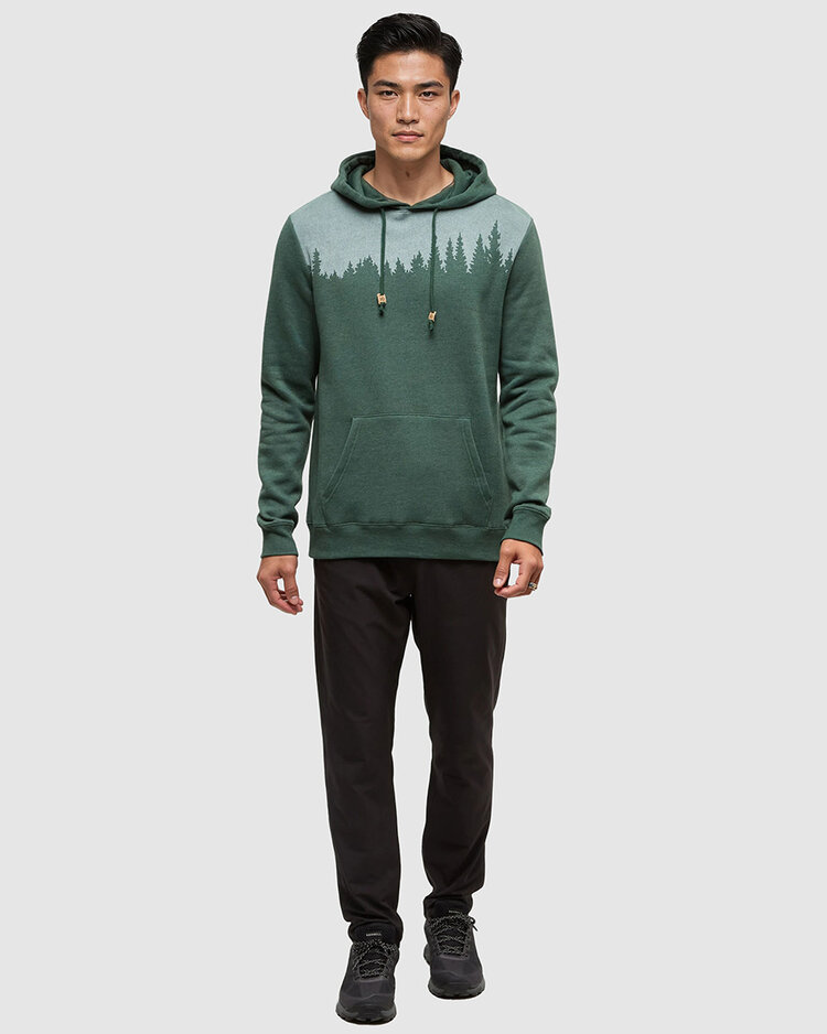 Tentree Tentree Juniper Hoodie (Mens) | Forest Pine Htr/White