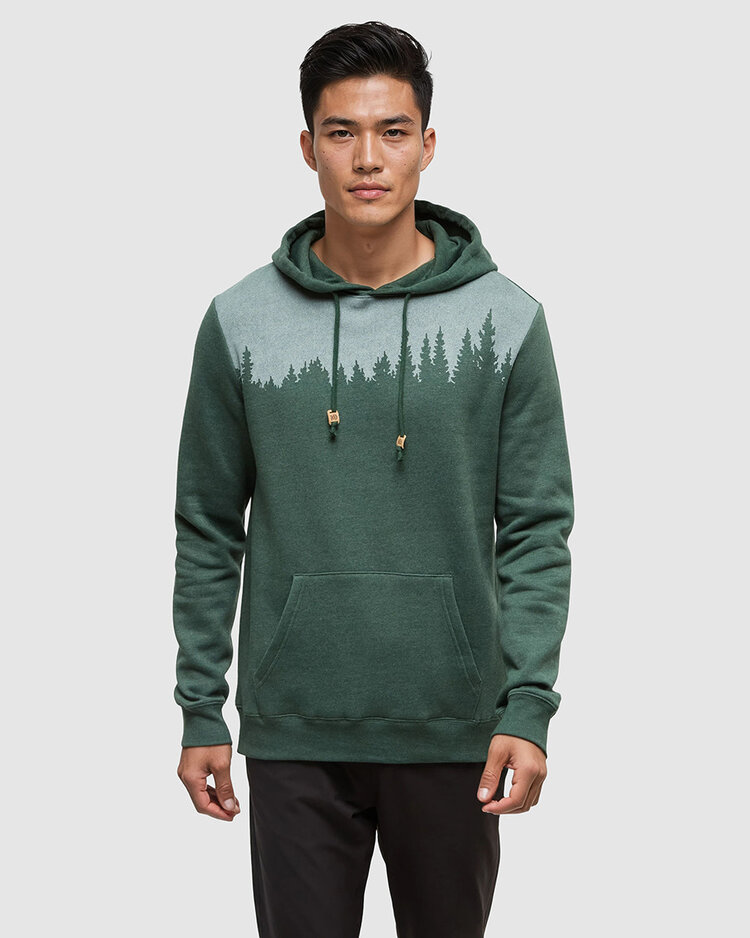 Tentree Tentree Juniper Hoodie (Mens) | Forest Pine Htr/White