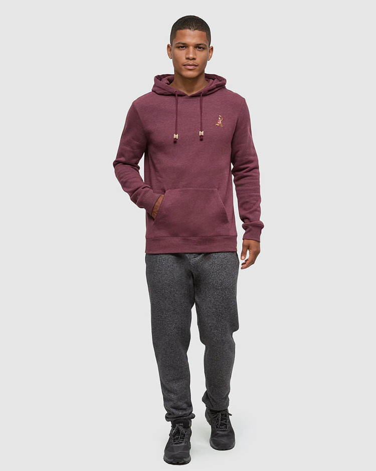 Tentree Tentree Sasquatch Hoodie (Mens) | Deep Burgundy Htr/Football