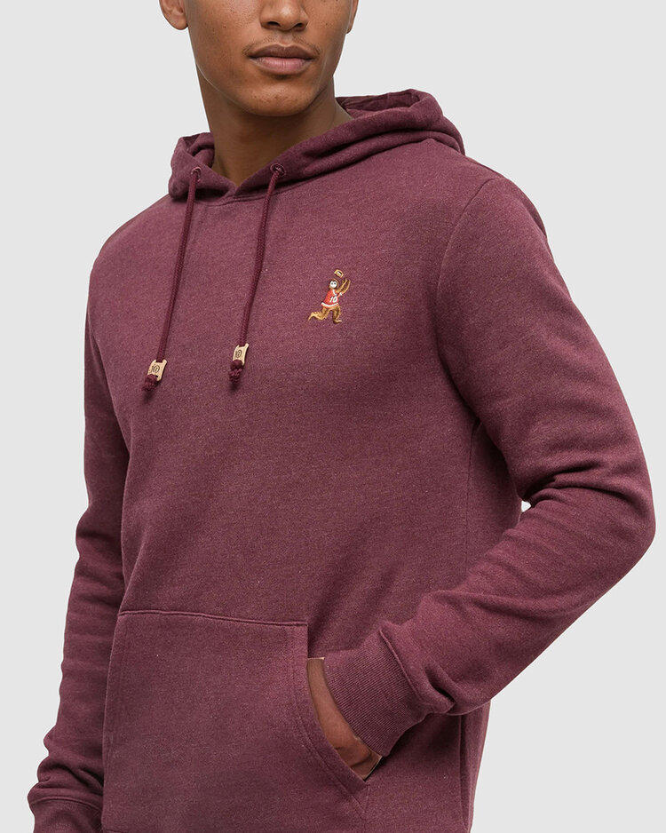 Tentree Tentree Sasquatch Hoodie (Mens) | Deep Burgundy Htr/Football