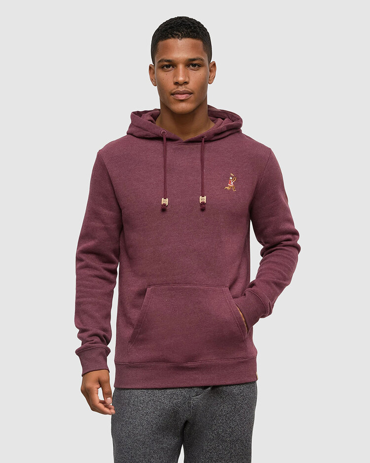 Tentree Tentree Sasquatch Hoodie (Mens) | Deep Burgundy Htr/Football