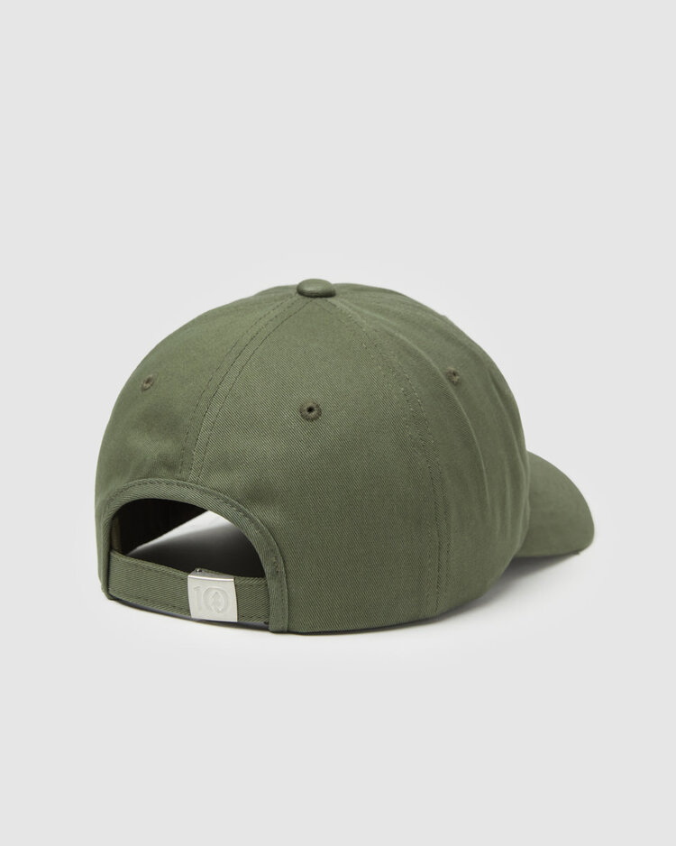 Tentree Tentree Slogan Peak Hat (Womens) | Deep Olive/I Like Your Dog