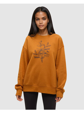 Tentree Tentree Autumn Flora Crew (Womens) | Burnt Caramel/Meteorite Blk