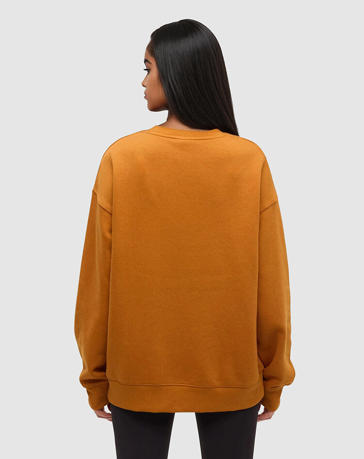 Tentree Tentree Autumn Flora Crew (Womens) | Burnt Caramel/Meteorite Blk