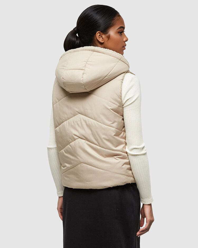 Tentree Tentree Collins Vest (Womens) | Warm Oak/Birchwood