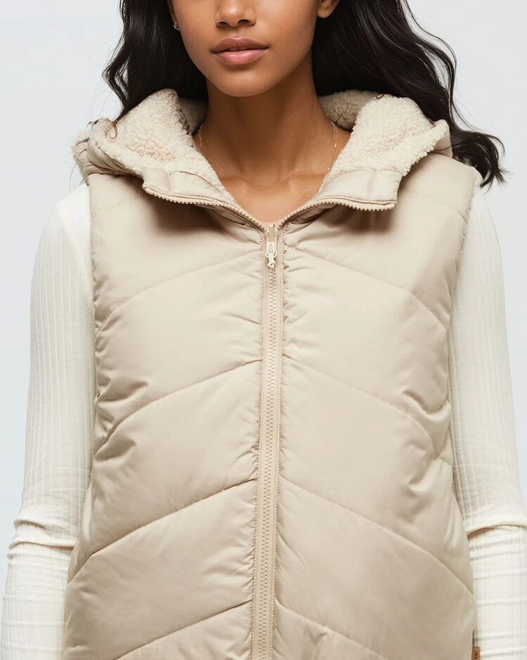 Tentree Tentree Collins Vest (Womens) | Warm Oak/Birchwood