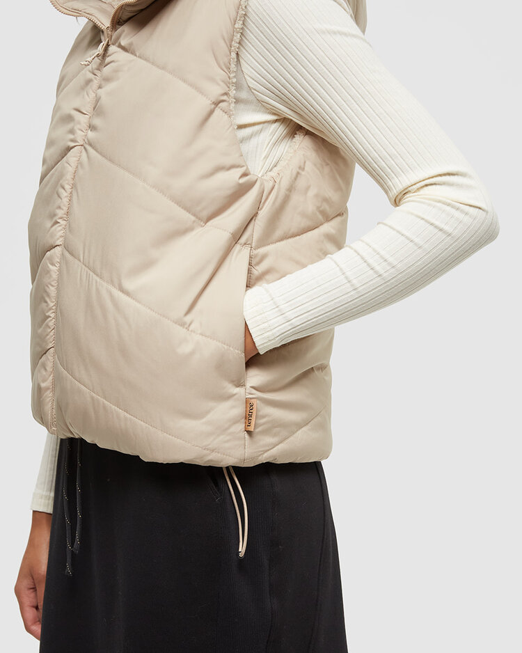 Tentree Tentree Collins Vest (Womens) | Warm Oak/Birchwood