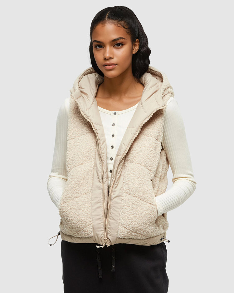 Tentree Tentree Collins Vest (Womens) | Warm Oak/Birchwood