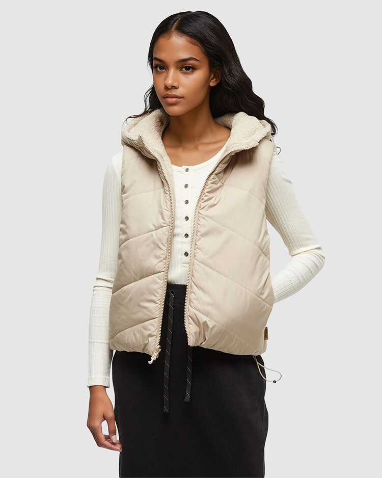 Tentree Tentree Collins Vest (Womens) | Warm Oak/Birchwood