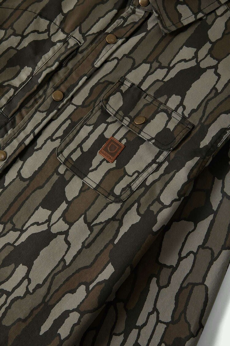 Brixton Brixton Builders Stretch Overshirt (Mens) | Bark Camo