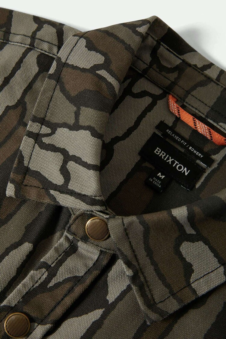 Brixton Brixton Builders Stretch Overshirt (Mens) | Bark Camo